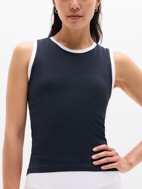 NWTs Athleta Momentum Muscle Tank Navy Size Small